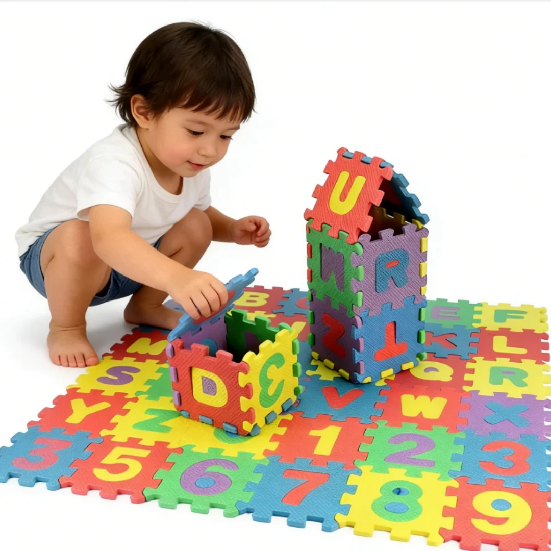 Numeral Puzzle Mat 0–9 – Educational Foam Play Mat for Kids