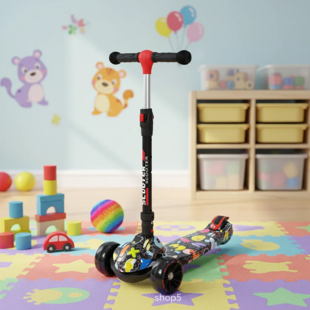 Kids foldable scooters with lights and melodies