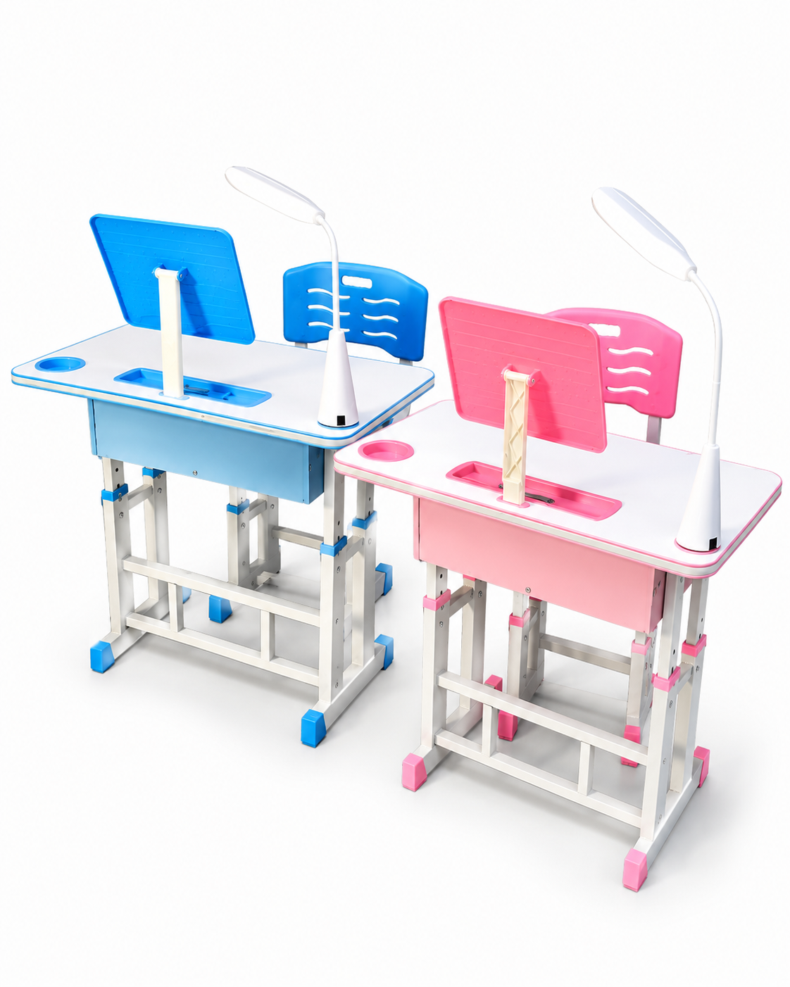 Adjustable Kids Study Desk & Chair Set with LED Lamp | Ergonomic Study Table