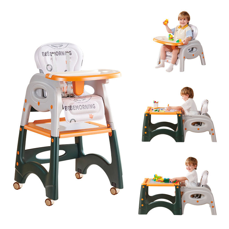 3-in-1 Baby High Chair | Feeding Chair with Safety Belt & Detachable Tray for Toddlers