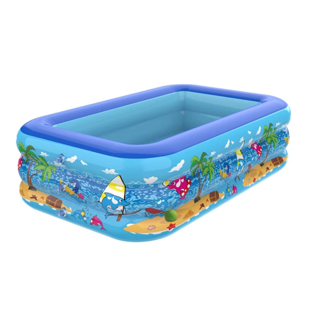 Inflatable swimming pool 166 by 100 by 25cm