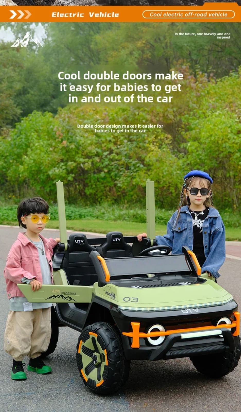 Kids Electric Car (3–13 Years) – Rechargeable Ride-On Car