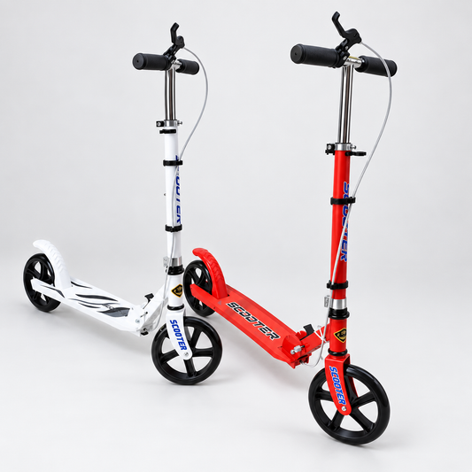 Kids Metallic Scooter – 2-Wheel Scooter with Dual Braking