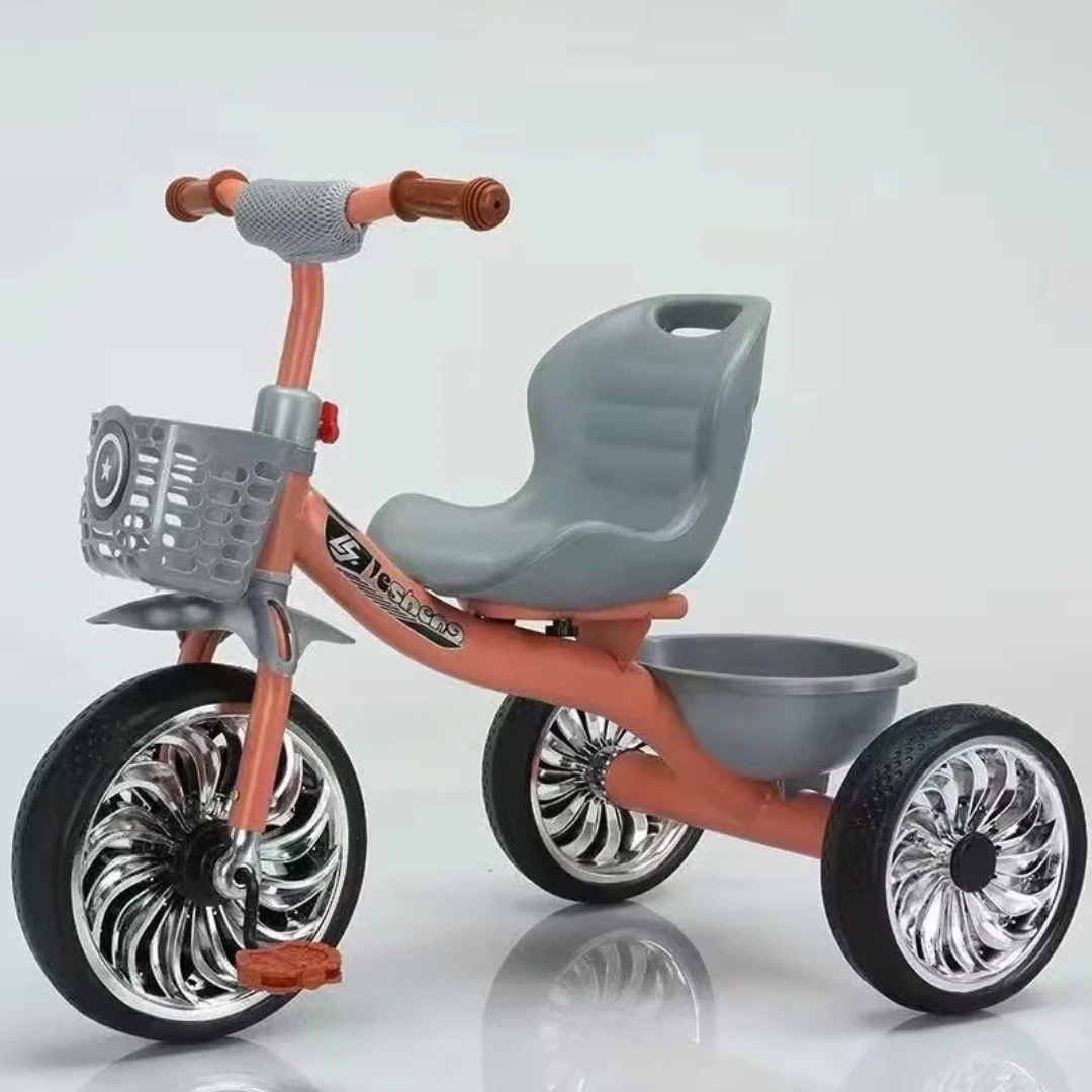 Gray seat tricycle for kids 2 to 4yrs