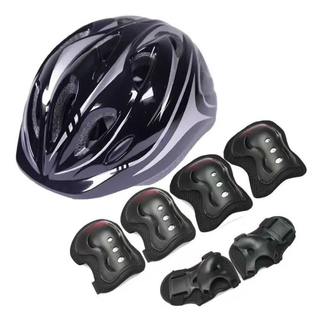 Saiben Hard Helmet & Safety Guards – Skating, Biking & Scooting Safety Gear