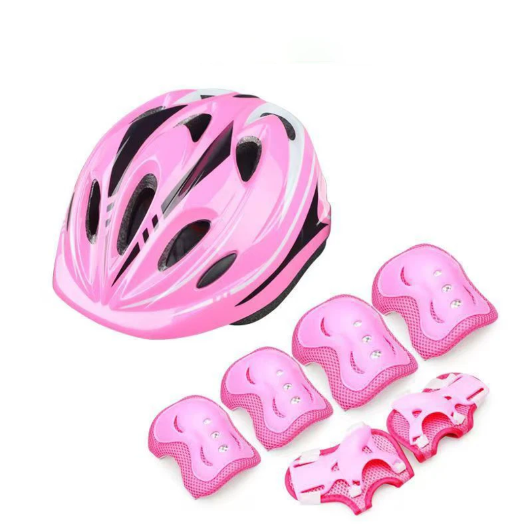 Saiben Hard Helmet & Safety Guards – Skating, Biking & Scooting Safety Gear