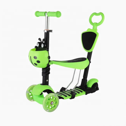 5-in-1 Kids Scooter with Push Handle and Seat