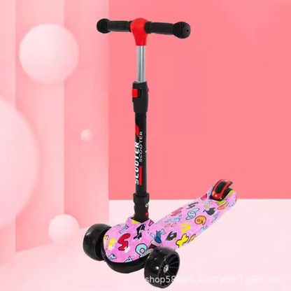 Kids foldable scooters with lights and melodies