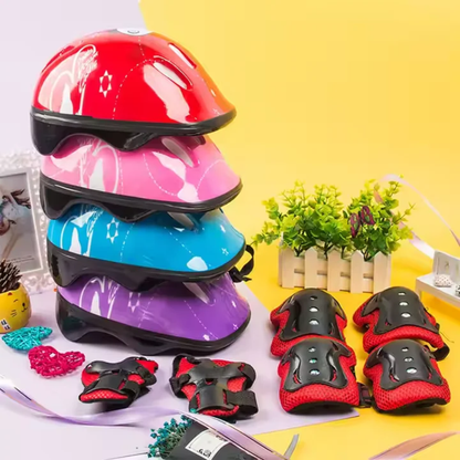 Soft Helmet with Protective Guards Set – Lightweight Safety Gear for Kids