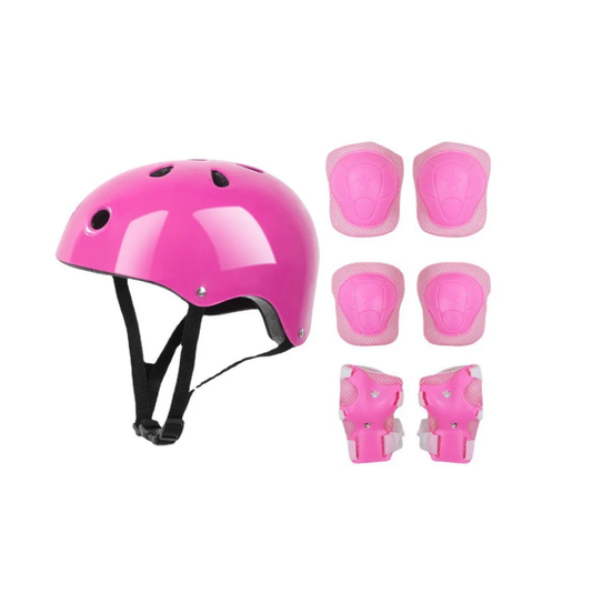 Hard Helmet with Protective Guards Set – Complete Safety Gear for Kids
