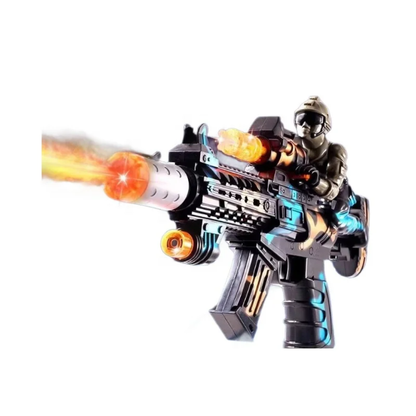 Kids toy gun with flash lights and mist