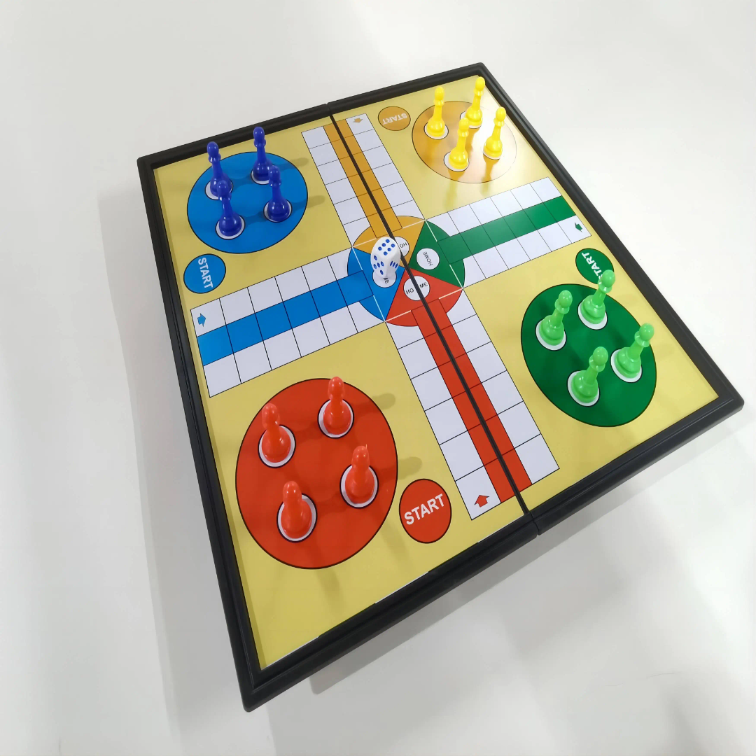 Portable Ludo Brains  Magnetic Board For Kids– Travel-Friendly Family Fun