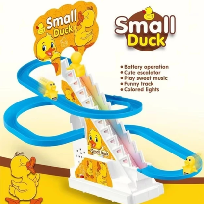 Sliding Railway Educational Small Duck Toy With Light and Sound