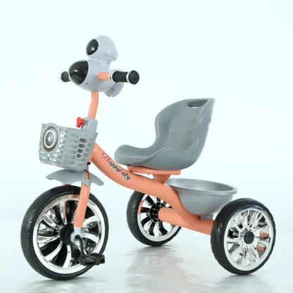 Kids Tricycle with Gray Seat, Lights & Melodies