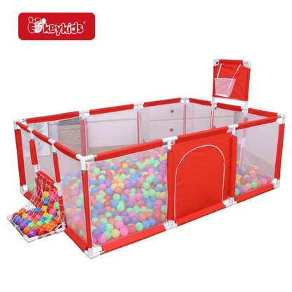 Rectangular playfence| play pen| play yard with 30 soft balls
