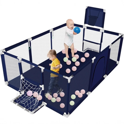 Rectangular playfence| play pen| play yard with 30 soft balls