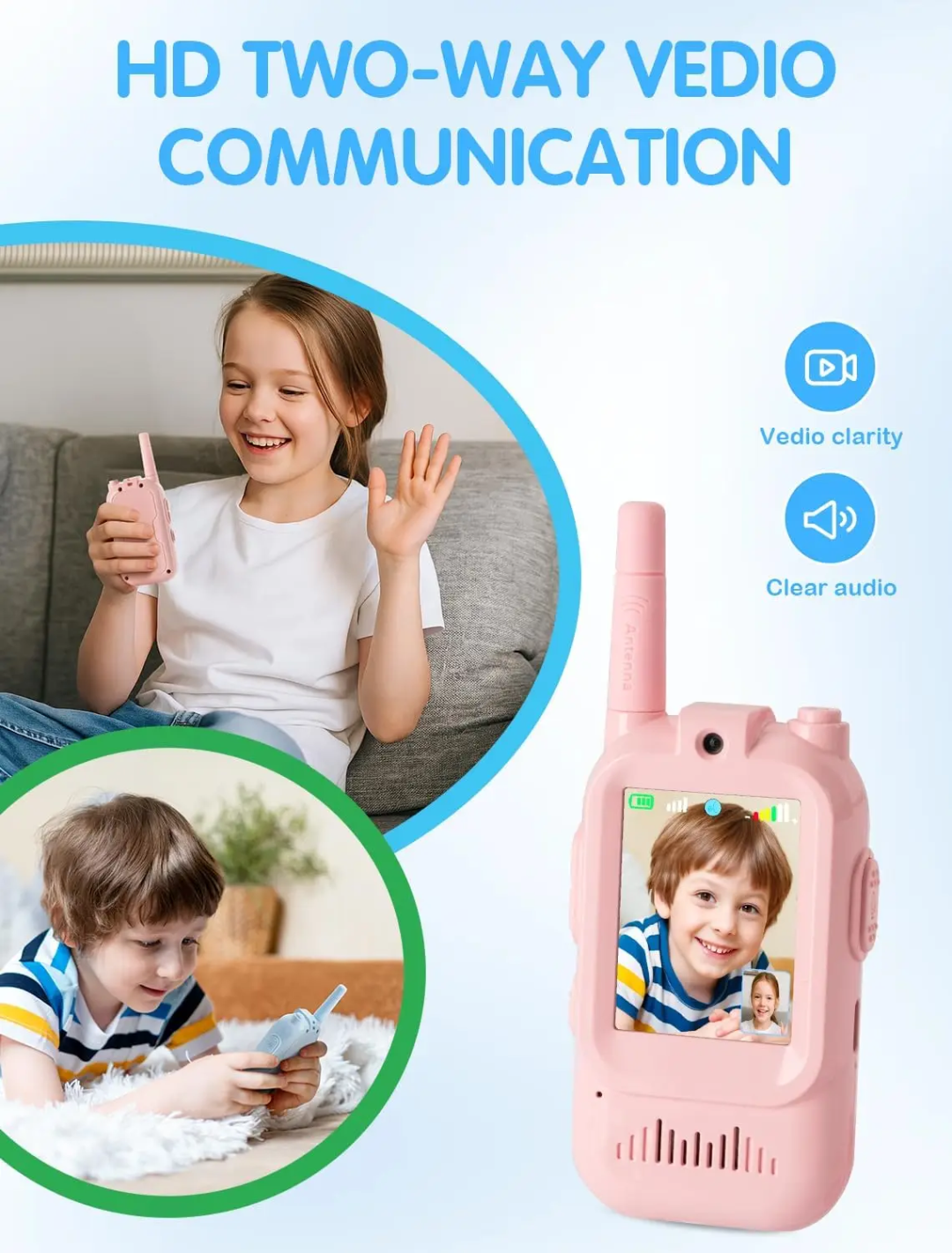 Kids Video Walkie Talkie – 2-Way Video Communication Toy