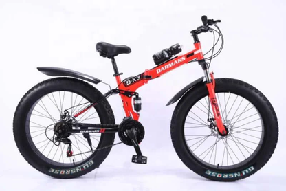 Size 26 Foldable Fat Bike – Mountain Bike with 7 Gears