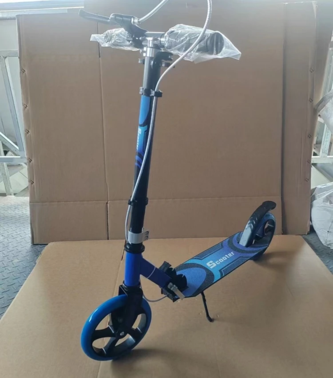 Kids Metallic Scooter – 2-Wheel Scooter with Dual Braking