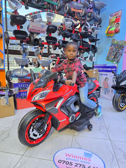 Kids electric motorbike for kids 3-13yrs. 12v battery capacity