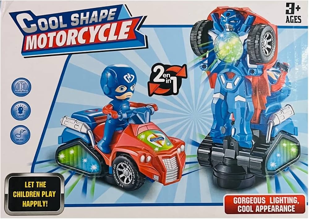 2 in 1 Transforming Toy Motorbike