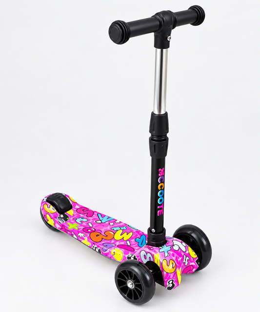 Foldable Graffiti Scooter with Lights & Melodies – Kids Up to 13 Years