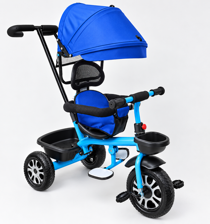 Push Handle Tricycle with Canopy for Kids