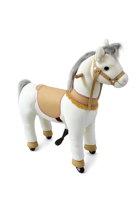Big size Kids Ride-On White Horse