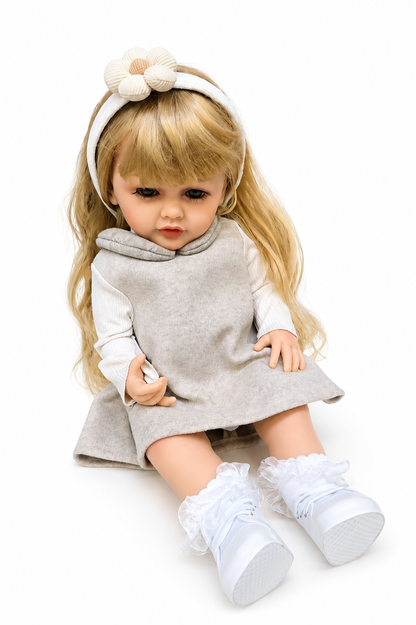 24-Inch Reborn Baby Doll | Realistic Baby Doll with Soft Hair and cute Outfit