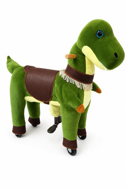 Kids ride on dinosaur