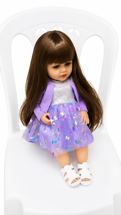24-Inch Reborn Baby Doll | Realistic Baby Doll with Soft Hair and cute Outfit