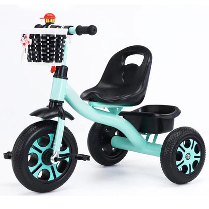 Kids Tricycle with Basket | Adjustable 3-Wheel Pedal Trike for Ages 2-4 Years