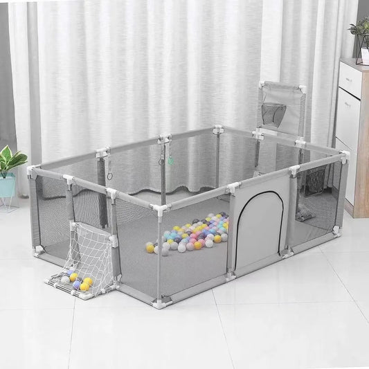 Portable Baby Playpen|play yard|  Rectangular play fence with soft balls