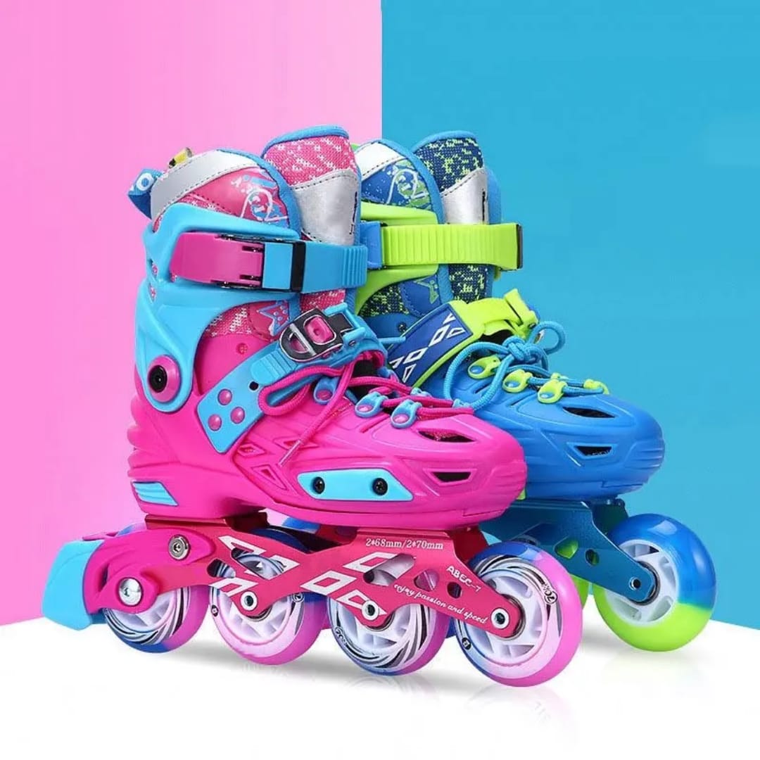 Hardboot Skating Shoes – Saiben Brand | Adjustable Sizes 29–32, 33–36 &amp; 37–40 | Complete Protective Kit