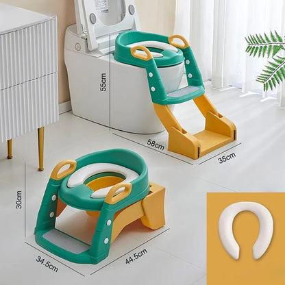 2 in 1 potty ladder| Potty Training Seat with Ladder | Portable Kids Toilet ladder