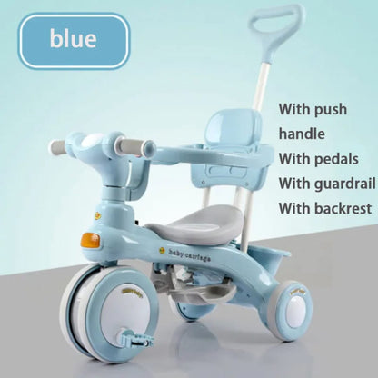 XLT push handle tricycle with side bars and head rest