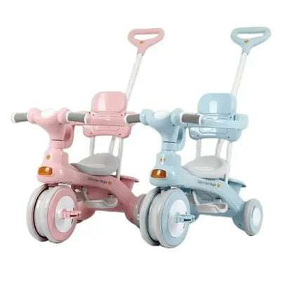 XLT push handle tricycle with side bars and head rest