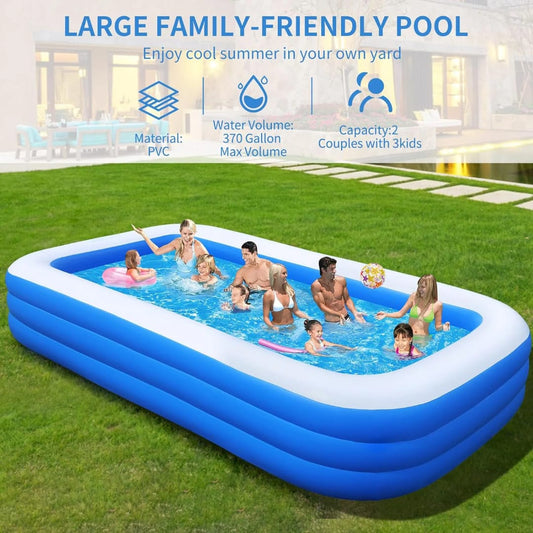 Inflatable Swimming Pool 305 × 183cm | Large Family Pool for Kids &amp; Adults in Kenya