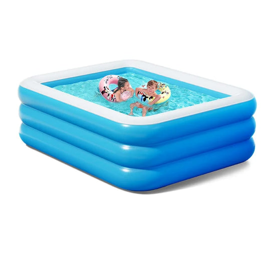 Inflatable swimming pool 166 by 100 by 25cm