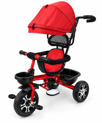 Push Handle Tricycle with Canopy for Kids